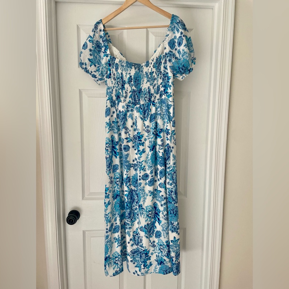 That’s So Fetch Solem Midi Floral Dress Blue - Picture 6 of 7